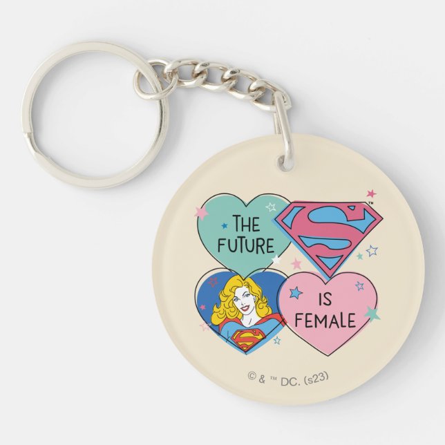 Supergirl "The Future Is Female" Keychain (Front)
