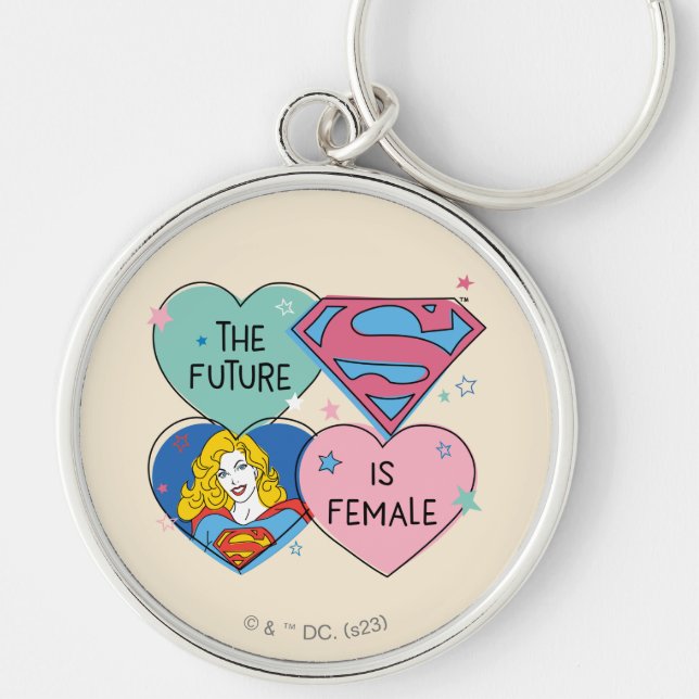 Supergirl "The Future Is Female" Keychain (Front)