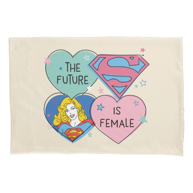 Supergirl "The Future Is Female" Pillowcase (Front)
