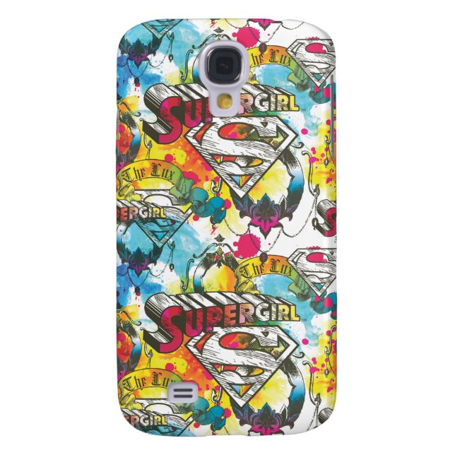 Supergirl The Lux Pattern Case-Mate Samsung Galaxy Case (Back)