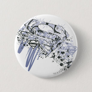 Supergirl Totally Awesome 2 Inch Round Button
