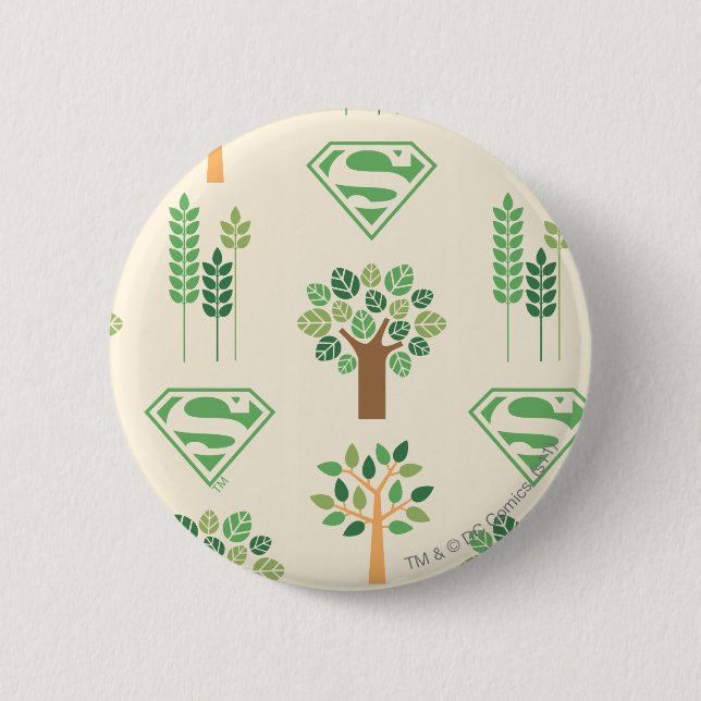 Supergirl Trees 2 Inch Round Button (Front)
