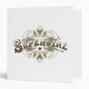 Supergirl What's a Girl to Do Brown Binder