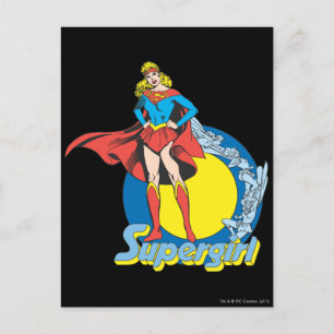 Supergirl with Logo Postcard