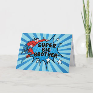 Superhero Becoming a Big Brother Card