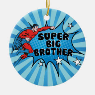 Superhero Becoming a Big Brother Ceramic Ornament