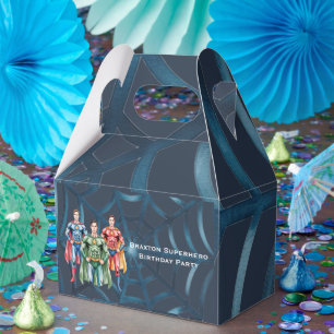 Superhero Birthday Party For Boys Favor Box