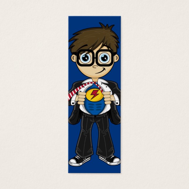 Superhero Boy Bookmark (Front)