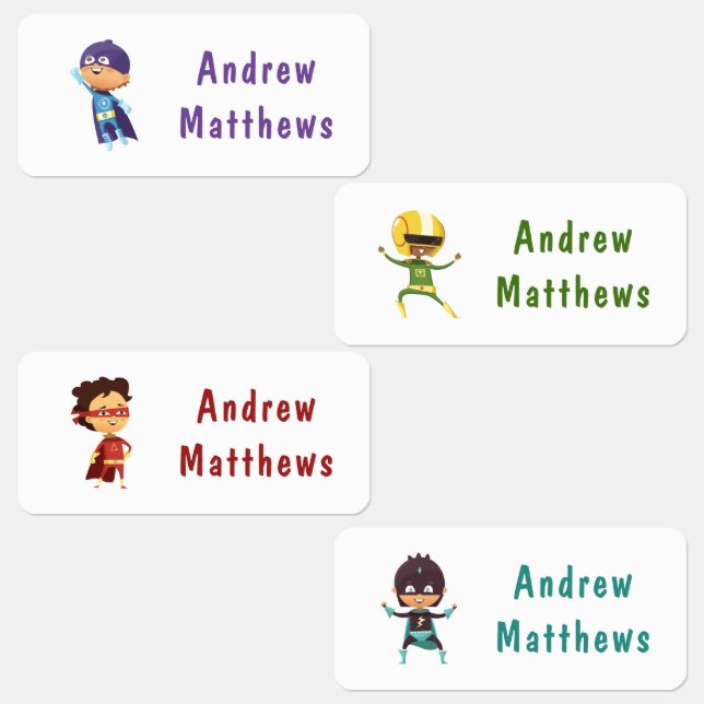 Superhero Boy Custom Personalized Name Clothing (Group)