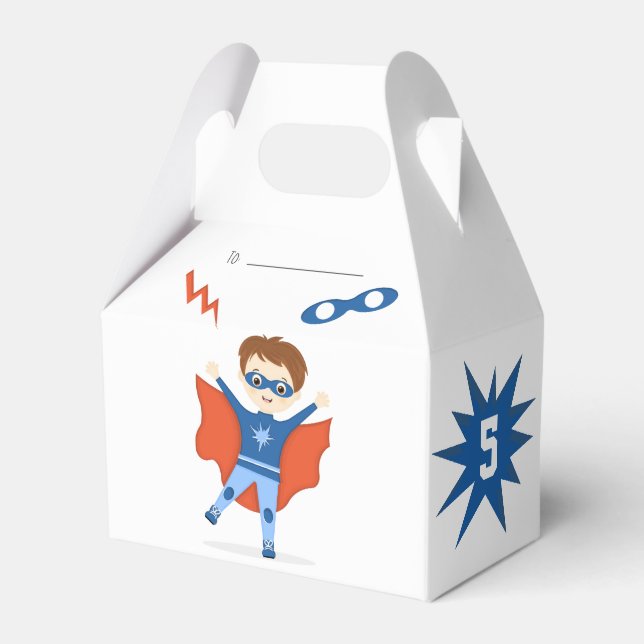 Superhero Boy Favor Box (Front Side)