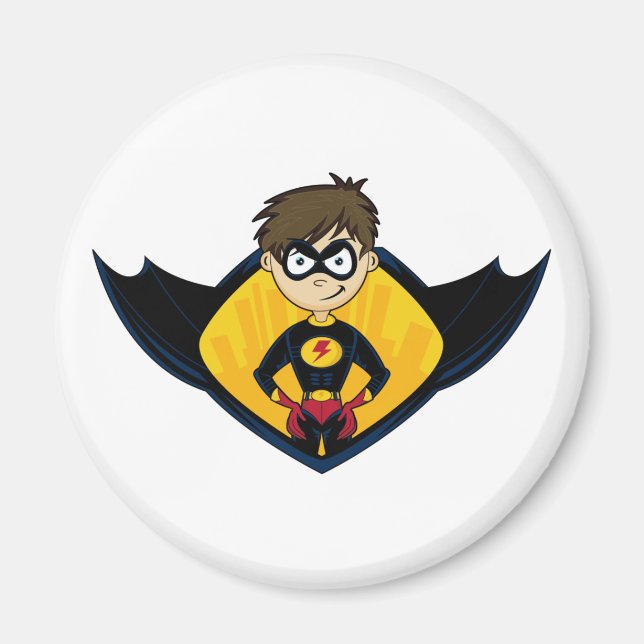 Superhero Boy Magnet (Front)
