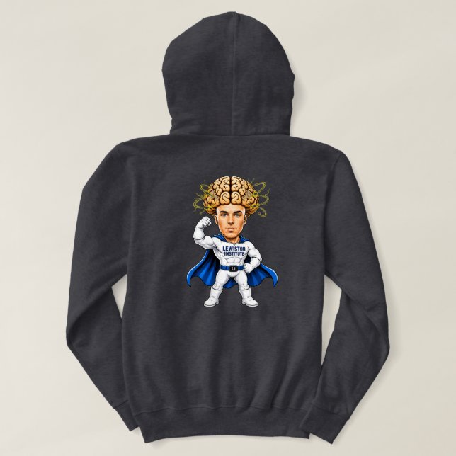 Superhero Brain Power Hoodie (Design Back)