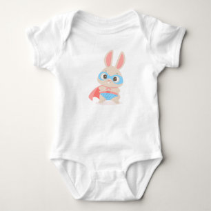 Superhero Bunny Rabbit Baby Sleeper Bodysuit