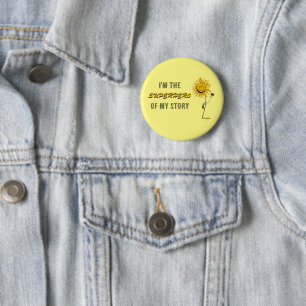 Superhero Button by Poet Adiela Akoo
