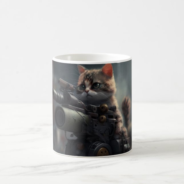 Superhero Cat Coffee Mug (Center)