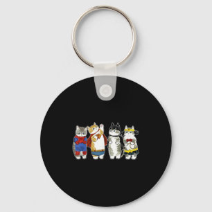 Superhero Cats Kitten Kitty Cats Lover Super Kitte Keychain