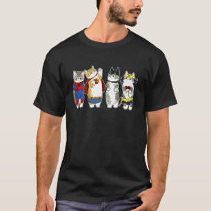 Superhero Cats Kitten Kitty Cats Lover Super Kitte T-Shirt