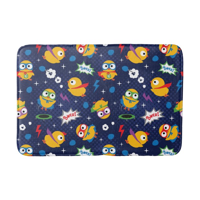 Superhero Chicken Bath Mat (Front)