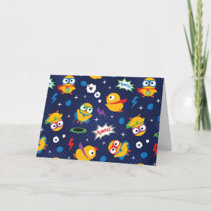 Superhero Chicken Card