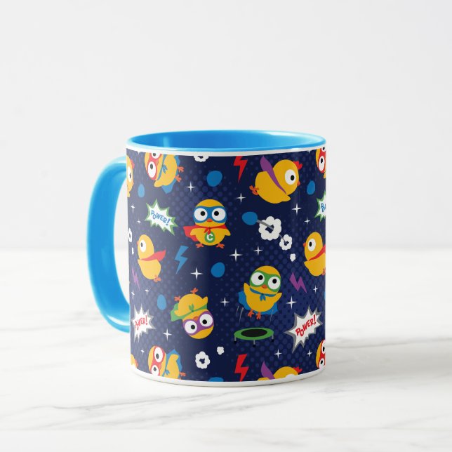 Superhero Chicken Mug (Front Left)