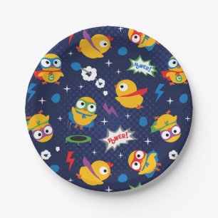 Superhero Chicken Paper Plate