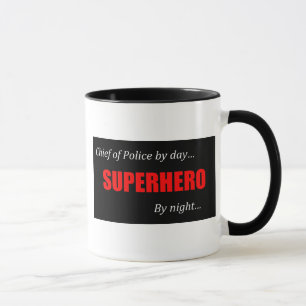 Superhero Chief of Police Mug
