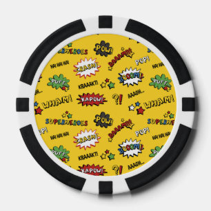 Superhero Colourful Fun Pattern Poker Chips