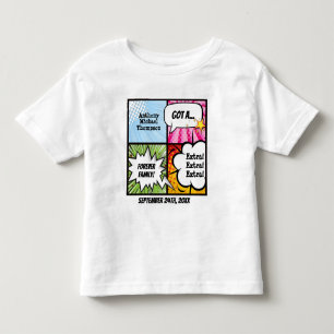 Superhero Comic Book Style Adoption Party Tee