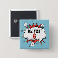 Superhero Comic Speech Bubble Boy Birthday
