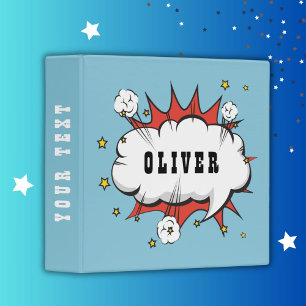 Superhero Comic Speech Bubble Boy Photo Album Binder