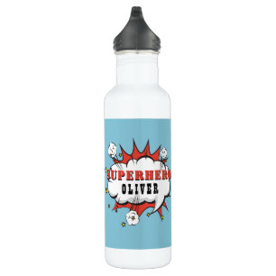 Superhero Comic Speech Cloud Boy 710 Ml Water Bottle