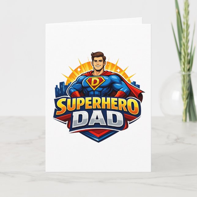 Superhero Dad Card (Front)