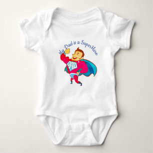 Superhero Dad Custom Baby Bodysuit