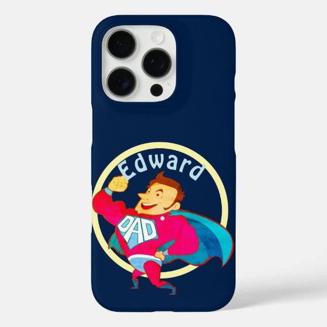 Superhero Dad Custom Case-Mate iPhone Case (Back)