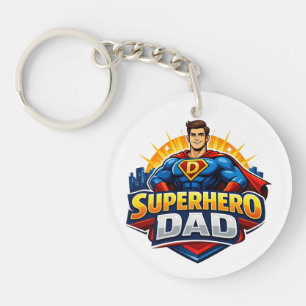 Superhero Dad Keychain