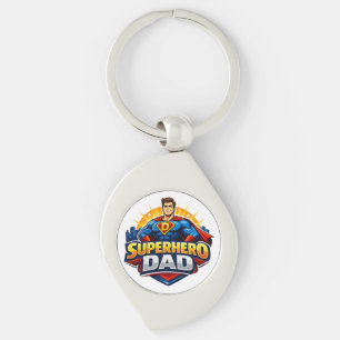 Superhero Dad Keychain