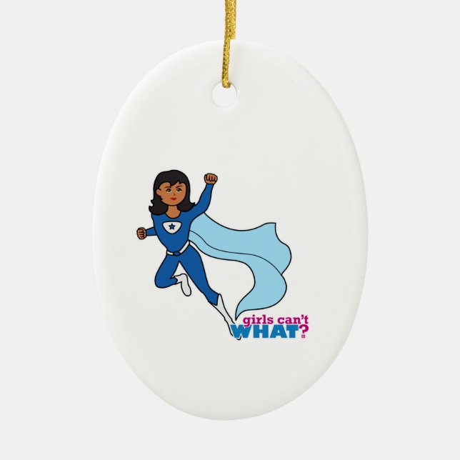 Superhero - Dark Ceramic Ornament (Front)