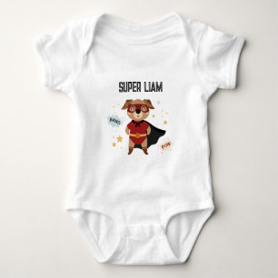 Superhero Dog Baby Toddler T-shirt Bodysuit