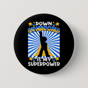 Superhero Down Syndrome Awareness Chromosome Super 2 Inch Round Button