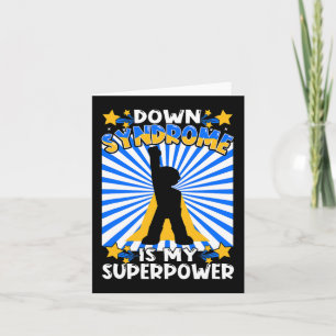 Superhero Down Syndrome Awareness Chromosome Super Card