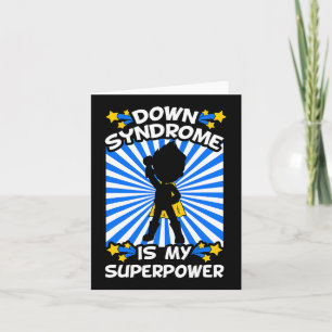 Superhero Down Syndrome Awareness Chromosome Super Card