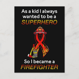 SUPERHERO...Firefighter Postcard