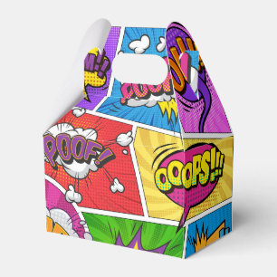 Superhero Gamer Comic book design FAVOR BOX