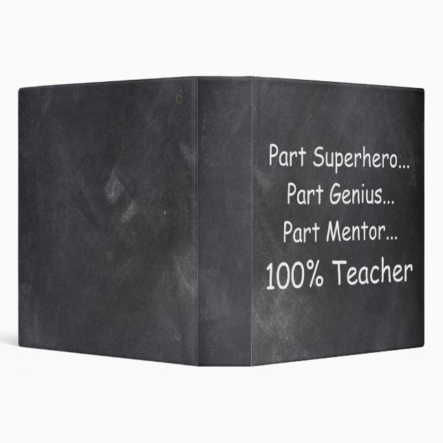 Superhero Genius Mentor Teacher Gift Idea Binder (Background)