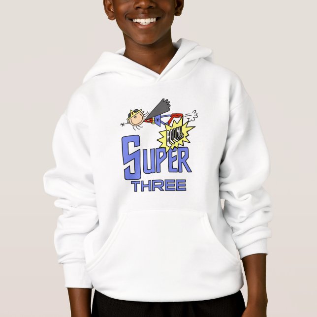 Superhero Girl 3e Anniversaire Tshirts et cadeaux (Devant)