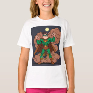 Superhero Girl Kids T-Shirt – “Strong, Brave, and