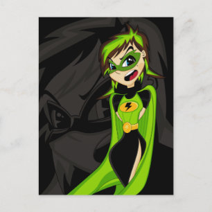 Superhero Girl Postcard