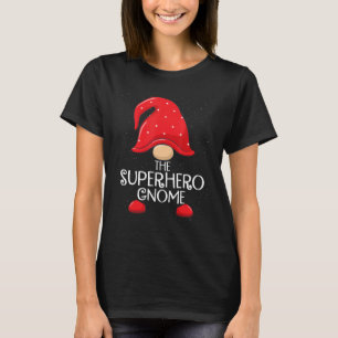 Superhero Gnome Matching Family Group Christmas Pa T-Shirt