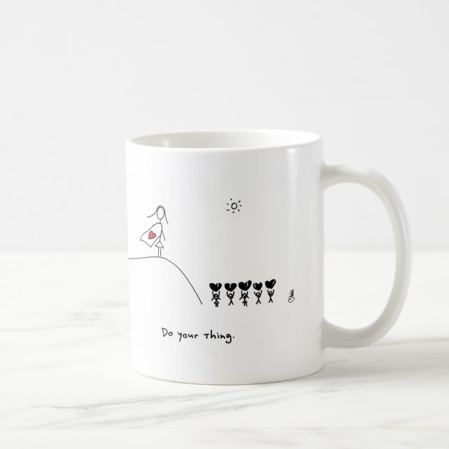 Superhero Heart by HeartsAndAll Coffee Mug (Right)