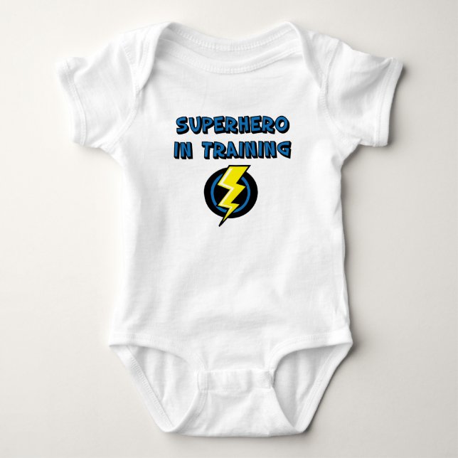 Superhero in Training Baby Bodysuit (Front)